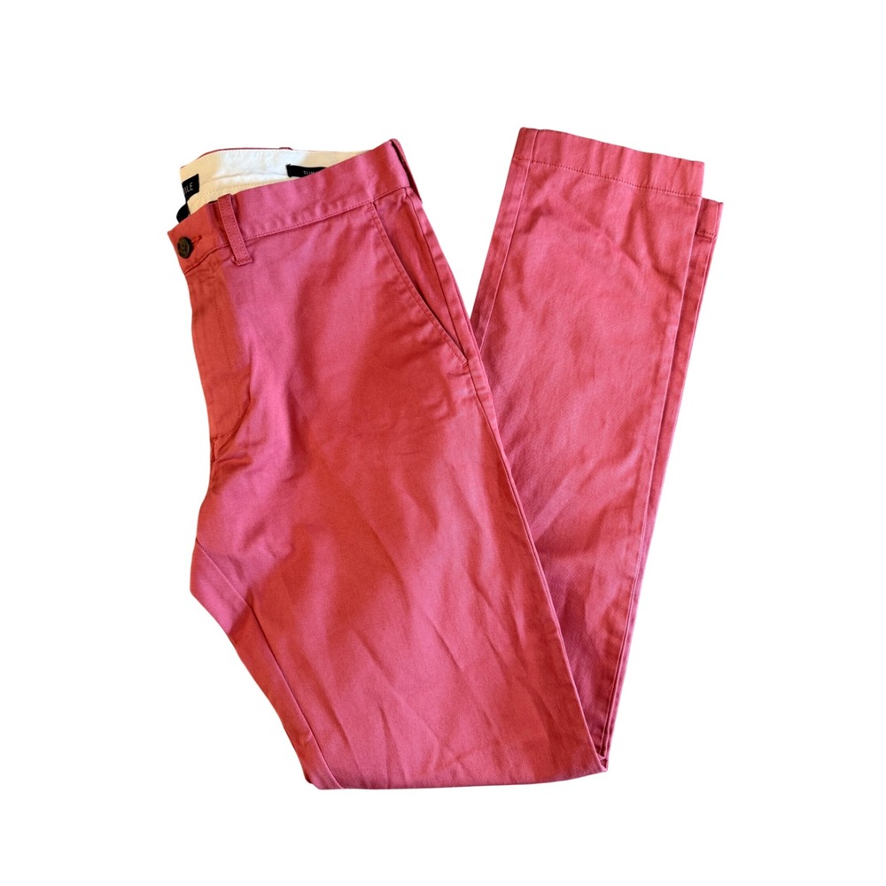 J.Crew Mercantile Mens Slim Flex Chino Pants Salmon Pink 32x34 New